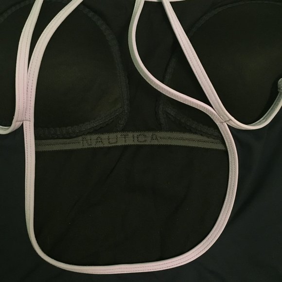 Nautica Strappy Black One Piece Swimsuit - Picture 5 of 7